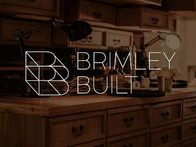 Brimley Built 3d b bb extruded logo monogram wood