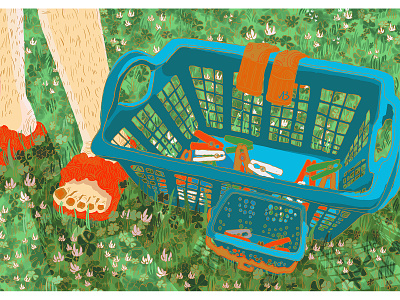 Laundry Day digitalillustration illustration
