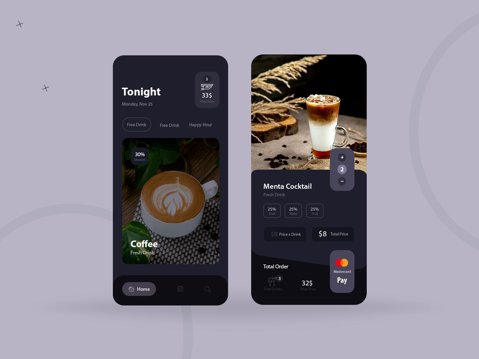 Правда кофе приложение для айфона. Приложение кофейни. UI Coffee app.