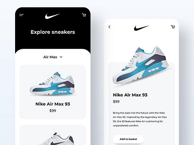 Nike Sneaker Mobile Design animation app design form forms illustration login mobile sign in ui uiux ux