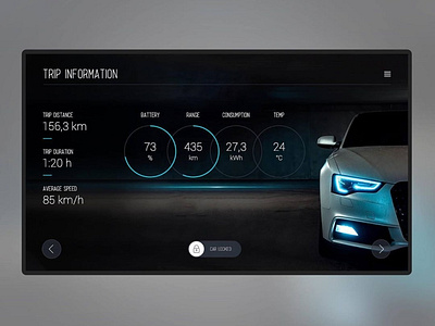 Car Interface Webdesign