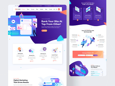 SEOLY: Web Solution Landing Page animation app design form forms illustration login sign in ui uiux ux