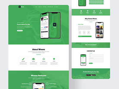 Wnees : Web Landing Page