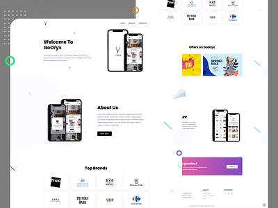 GoOryx Sites : Web Landing Page Concept