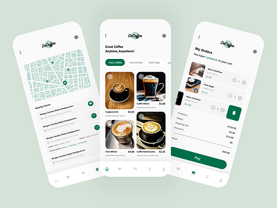 Coffee Order App animation app branding design form forms graphic design illustration login logo minimal sign in sketch typography ui uiux ux vector web website