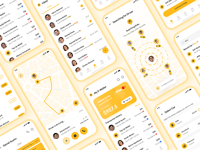 Rokab - Taxi Booking App UI Kit