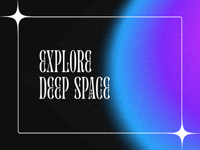 Explore Deep Space brutalism design illustration landing logo science science fiction space space travel ticket travel ui