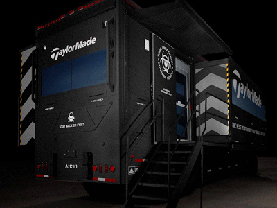 Taylormade Trailer Projection Mapping 3d cinema4d photoshop projection mapping skunkworks trailer