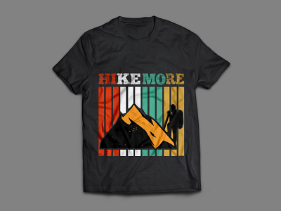 Hiking T-shirt branding custom t shirt custom t shirt design hiking tshirt illustrator t shirt t shirt design tee typography
