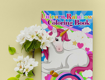 Unicorn Coloring Book coloring page coloringbook kdp cover unicorn coloring book