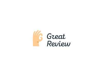 GREAT REVIEW concpet excellent great hand letter letterg logo review
