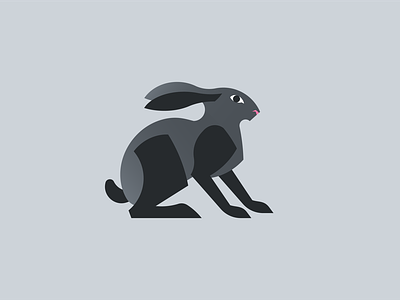 Rabbit illustration animal cute icon illustration logo pet rabbit
