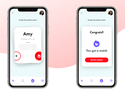 Random baby name generator adobe xd adobexd app application application design concept design mobile mobile app mobile ui ui uidesign ux ux design uxdesigner uxui