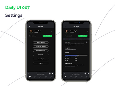 Daily UI 007: Settings adobexd concept daily 100 challenge dailyui dailyuichallenge ui uidesign ux design uxdesigner uxui