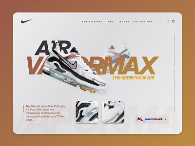 Nike Vapormax UI/UX Concept alan alanmystique app branding design flat illustration minimal mystique ui