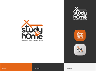 Study@Home | Online Learning App Logo | Alan Mystique. alan alanmystique app app logo at home branding design education graphic design illustration logo minimal mystique study study logo vector web
