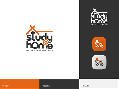 Study@Home | Online Learning App Logo | Alan Mystique.