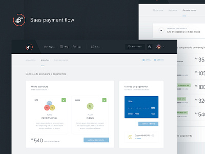 Saas payment flow checkout dashboard flow invoice payment