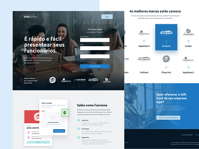 Business Landing Page business clean ui gift card interface landing page startup ui webdesign website