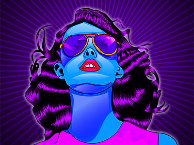 Girl. by Darrin Maier on Dribbble