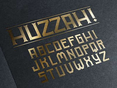 Huzzah Typeface custom custom font font type typeface