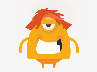 Character character cute flat funny hair icon illustration