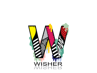 Wisher logo brand branding design illustrator logo minimal vector wisher