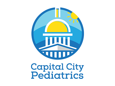 Capital City Pediatrics branding capital city design icon logo pediatrics typography