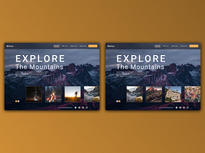 Travel Website camping design figma mountains travel ui web