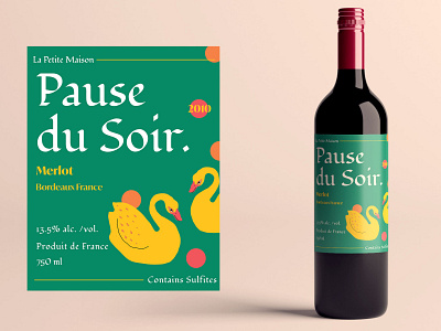 Pause du Soir - Wine label branding package design packaging wine label