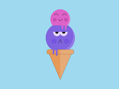 Ice cream affinity designer design ice cream illustration