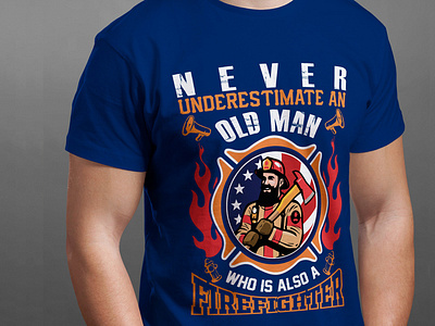Fire Fighter Tshirt Design