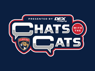 Chats with the Cats branding design florida hockey illustration logo marketing nhl panthers typography vector web