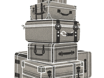 Leave It All Behind apparel illustration luggage sockmonkee travel