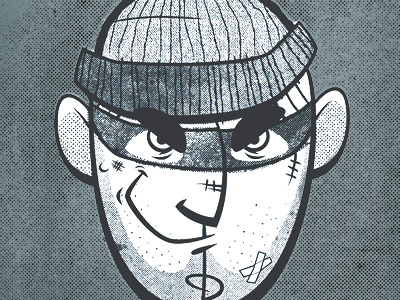 Smooth Criminal criminal illustration sockmonkee thief vector