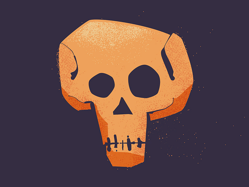 Death... easter skull death illustration sockmonkee