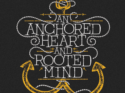 An Anchored Heart & Rooted Mind anchor sockmonkee type