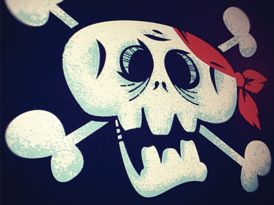 The Jolly Roger illustration jollyroger pirate skull sockmonkee vector