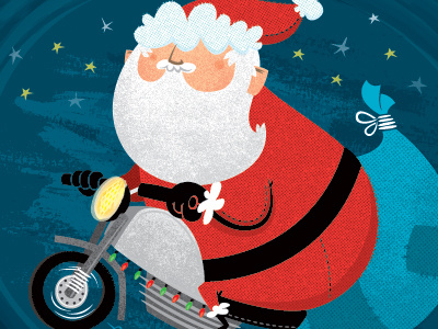 Santa's New Ride | Paper Ornament christmas free illustration ornament sockmonkee vector