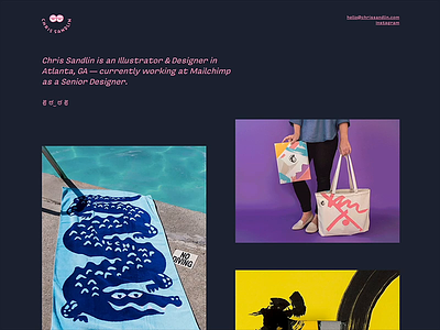Finally, a new site 😎 designs illustration portfolio sandlin