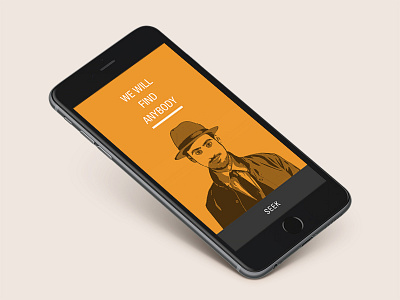 Detective agency iOS application splash screen