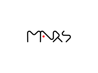 Modified alienlike runes Mars logo logo logotype mars red space vector