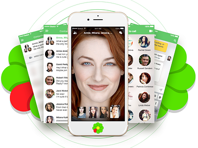 ICQ app redesign concept app call chat icq ios messenger redesign users videochat