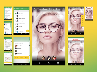 ICQ app Material redesign concept