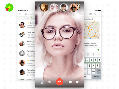 ICQ messenger app call chat icq ios messenger redesign users videochat
