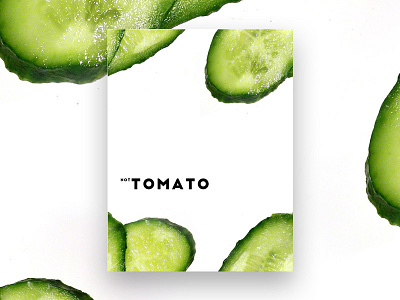 Not Tomato minimalism poster