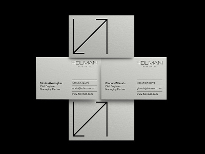 HOLMAN associates architecture brand branding businesscards construction cursordesign cursordesignstudio design graphicdesign identity logo logodesign logotype management typography