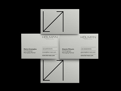 HOLMAN associates architecture brand branding businesscards construction cursordesign cursordesignstudio design graphicdesign identity logo logodesign logotype management typography