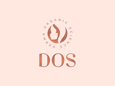 DOS (Derma Organic Science) beauty brand cosmetics cursordesign face illustration logo madonna natural pantone typography women