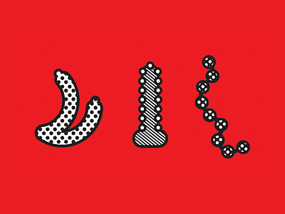 choose your "weapon" black cursordesign illustration magenta outline pantone pictogram polkadots pop popart red vector